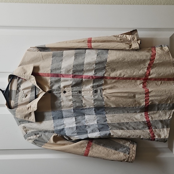 Burberry Brit Nova Check Shirt Wimens Size M - Picture 10 of 12